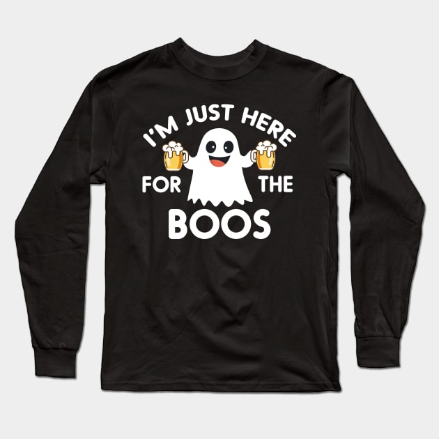 I'm Just Here For The Boos Long Sleeve T-Shirt by zerouss